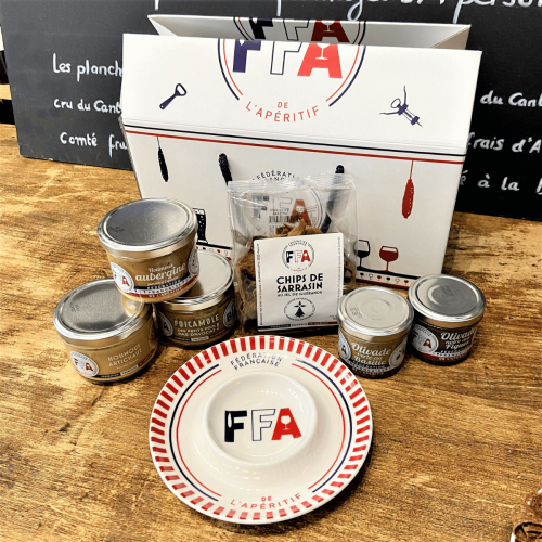 Coffret Assiette porcelaine FFA et tartinables