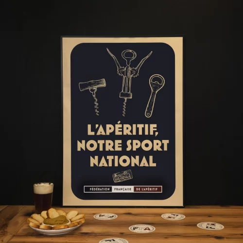 Affiche apéritif notre sport national